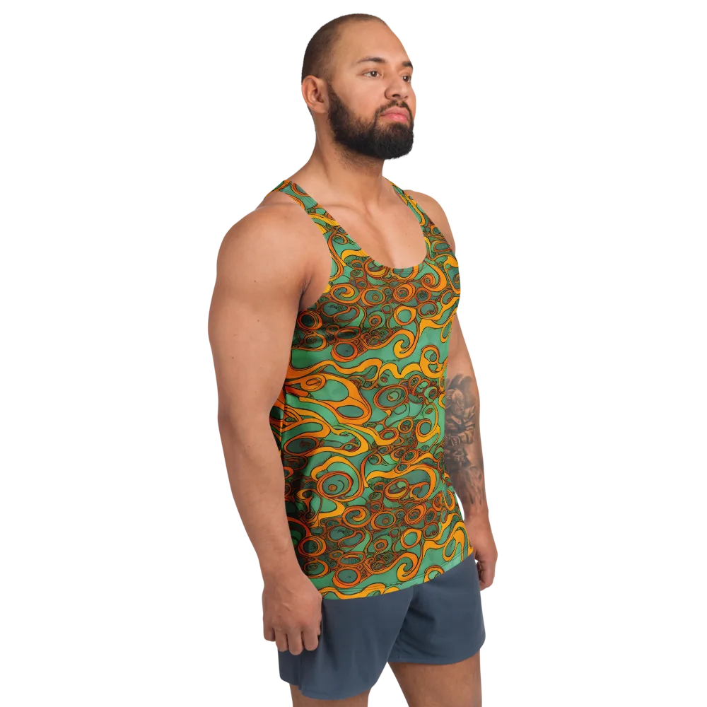 Nebula Nodes on Men's Tank Top — Right Front