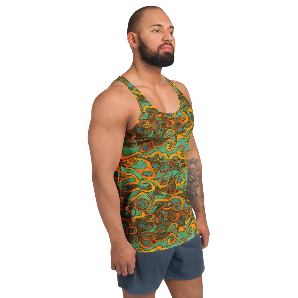 Nebula Nodes on Men's Tank Top — Right Front