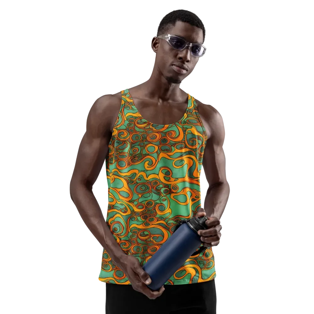 Nebula Nodes on Men's Tank Top — Front
