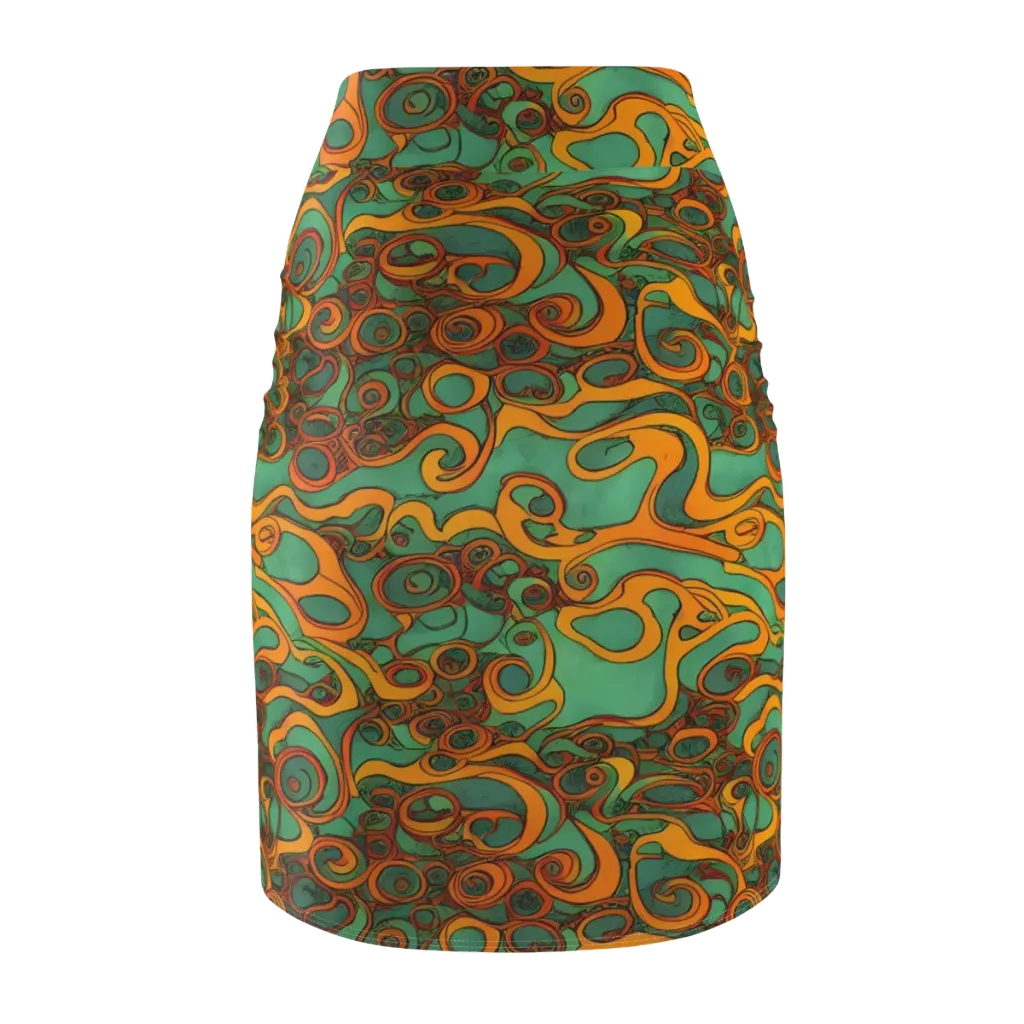 Nebula Nodes on Pencil Skirt — Back