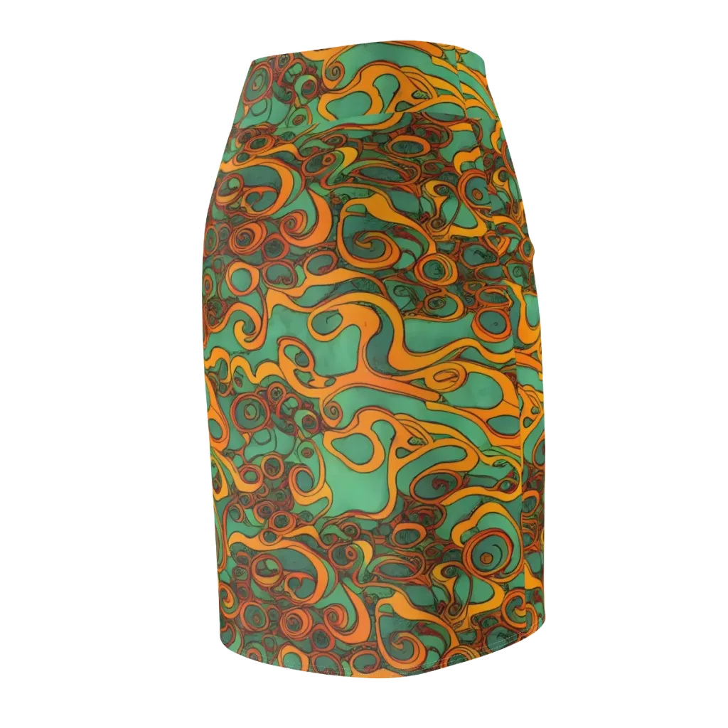 Nebula Nodes on Pencil Skirt — Back Side