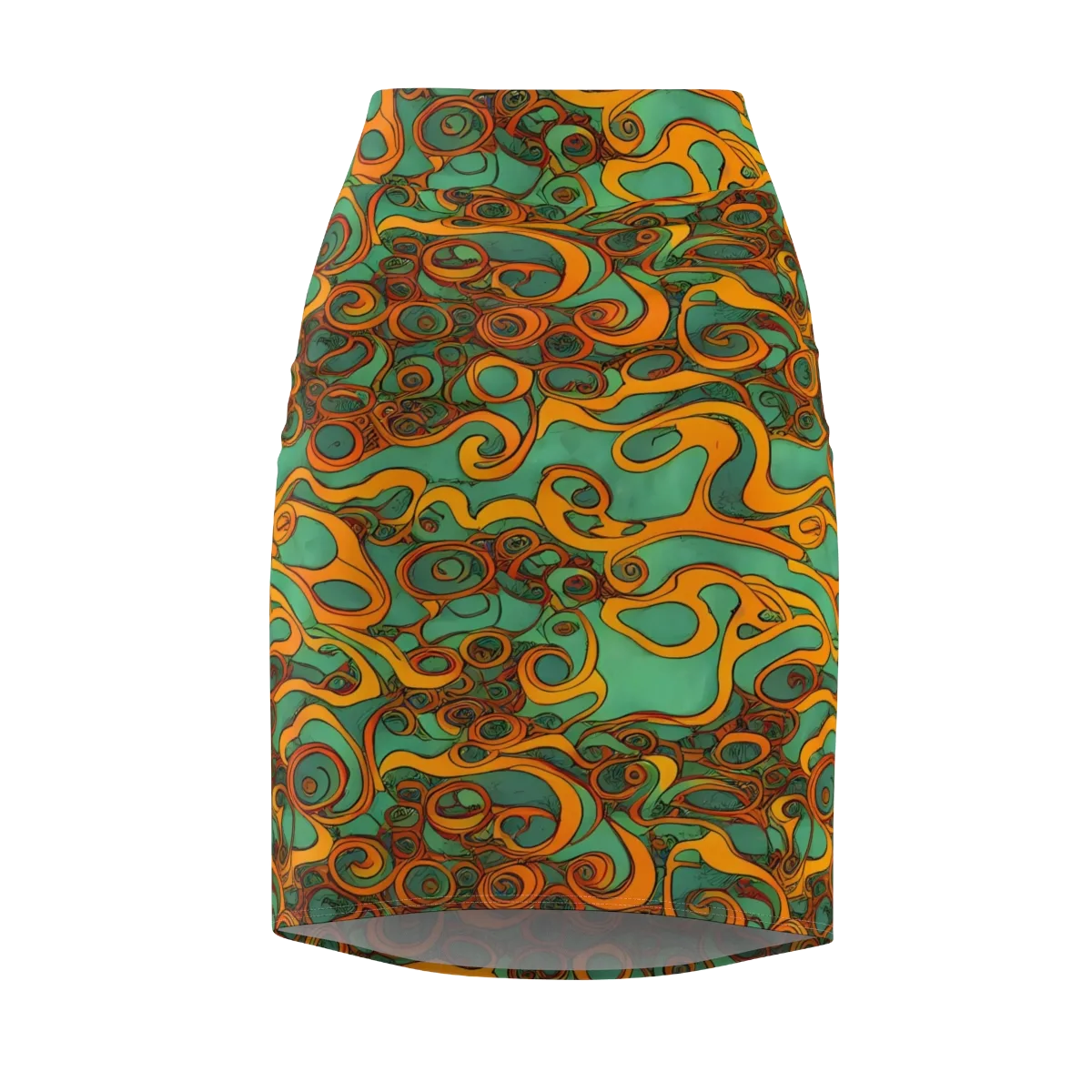 Nebula Nodes on Pencil Skirt — Front