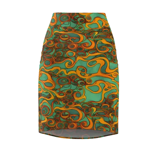 Nebula Nodes on a Pencil Skirt