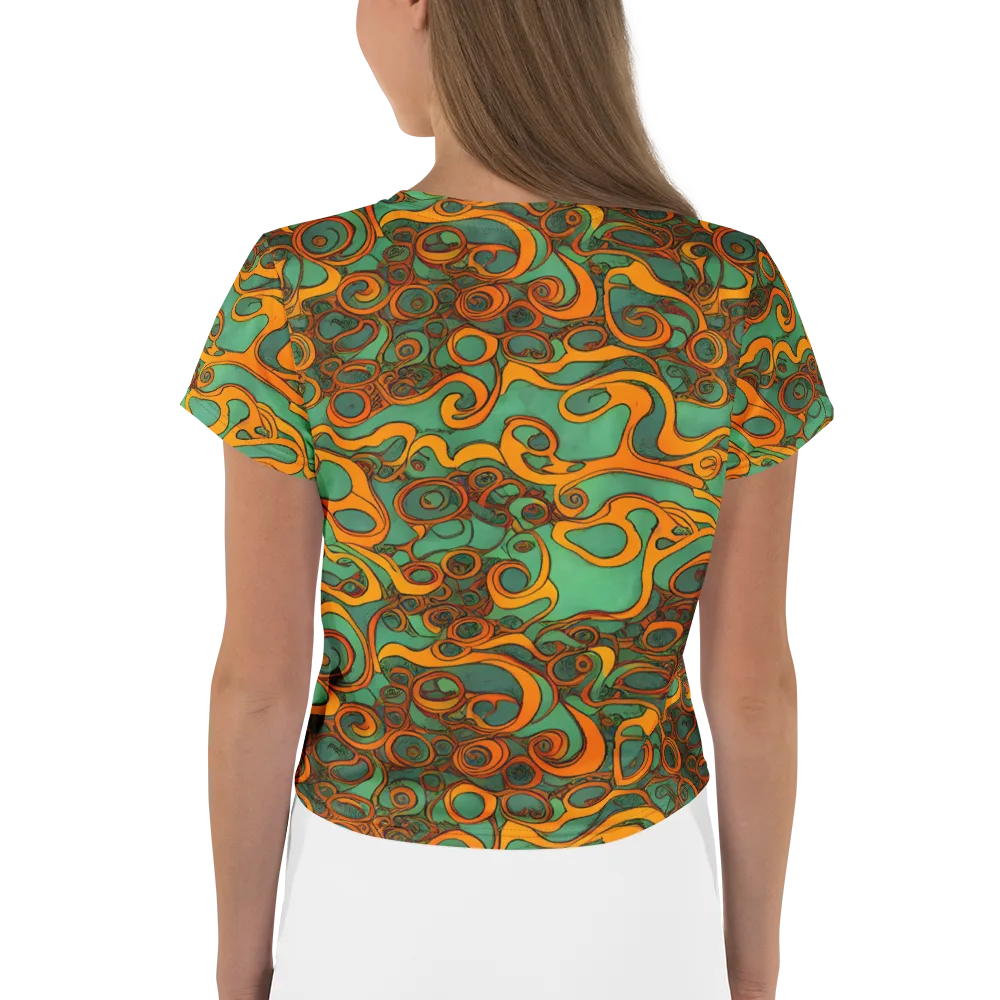 Nebula Nodes on Crop Tee — Back