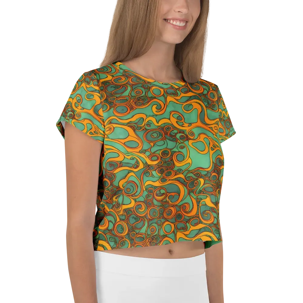 Nebula Nodes on Crop Tee — Right