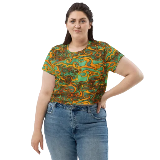 Nebula Nodes on a Crop Tee