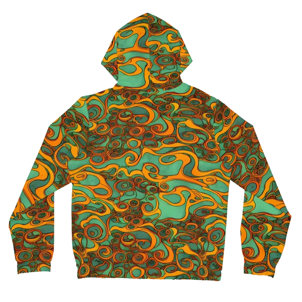 Nebula Nodes on Women's Full-Zip Hoodie — Back