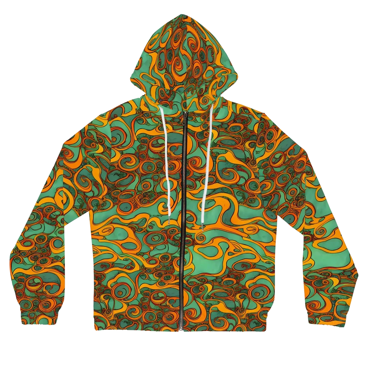 Nebula Nodes on Women's Full-Zip Hoodie — Front