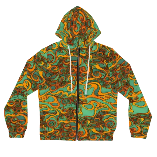 Nebula Nodes on a Women's Full-Zip Hoodie