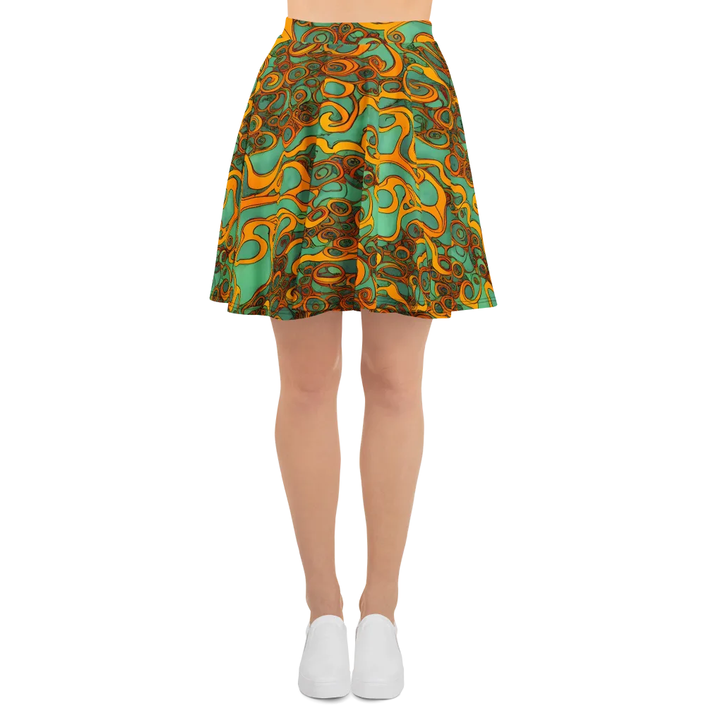 Nebula Nodes on Skater Skirt — Front