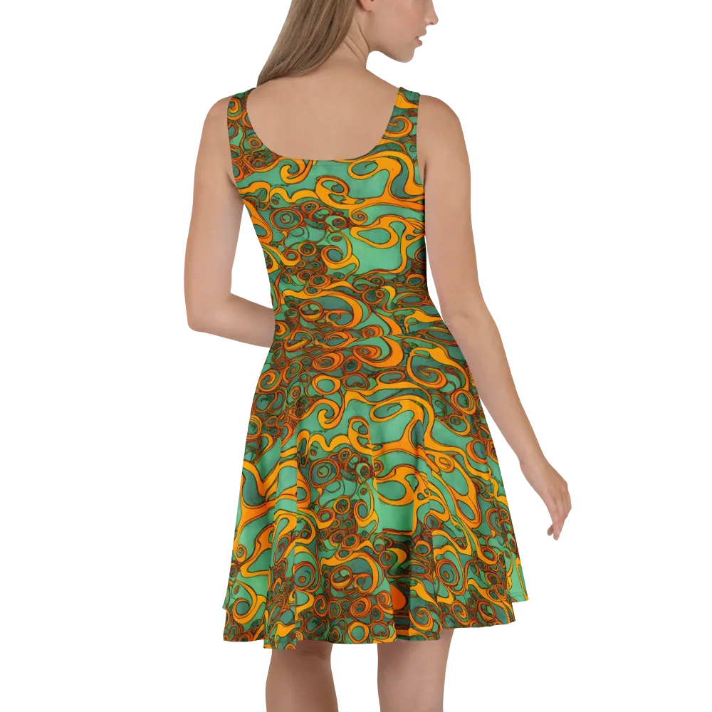 Nebula Nodes on Skater Dress — Back