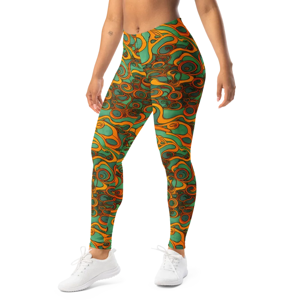Nebula Nodes on Leggings — Left Front