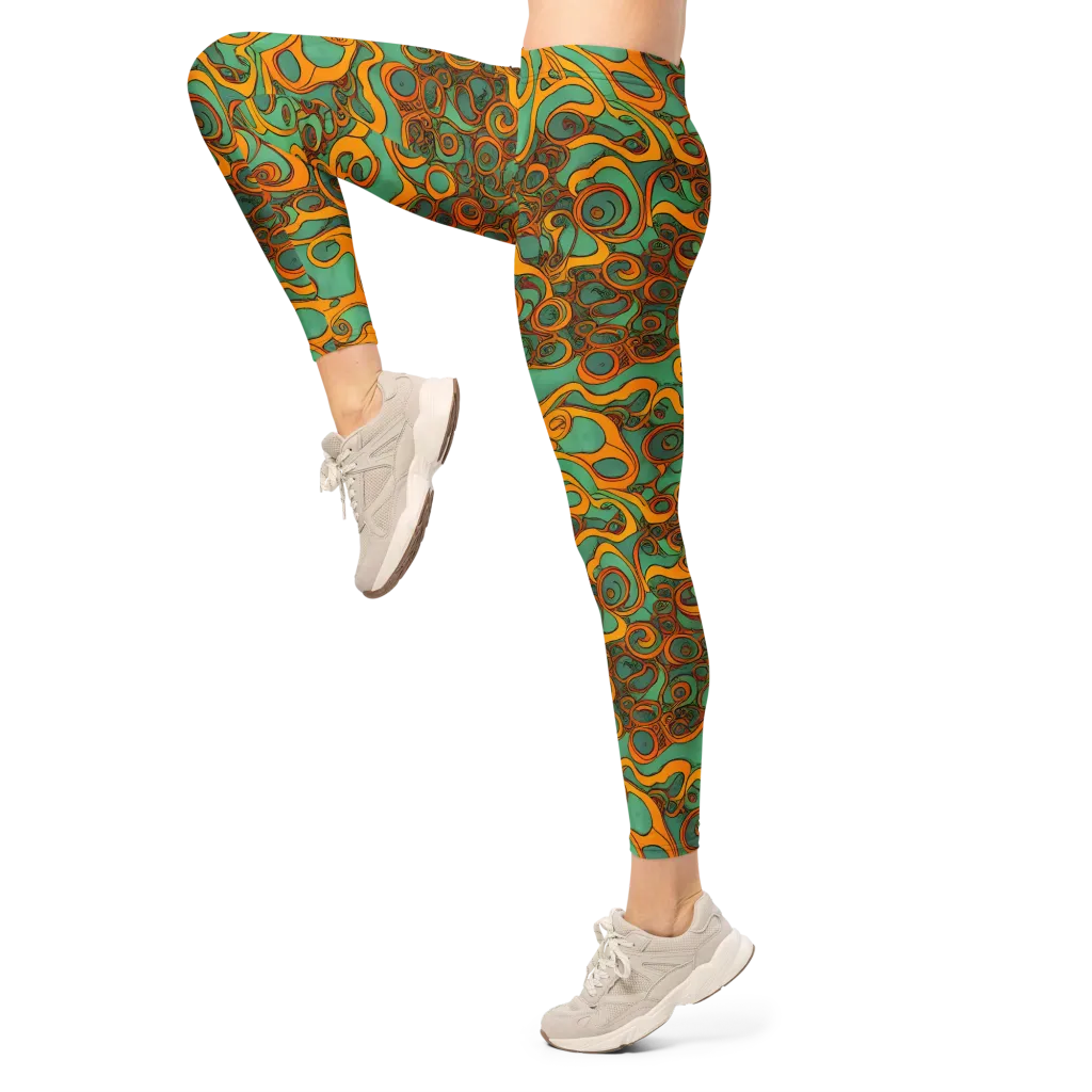 Nebula Nodes on Leggings — Left