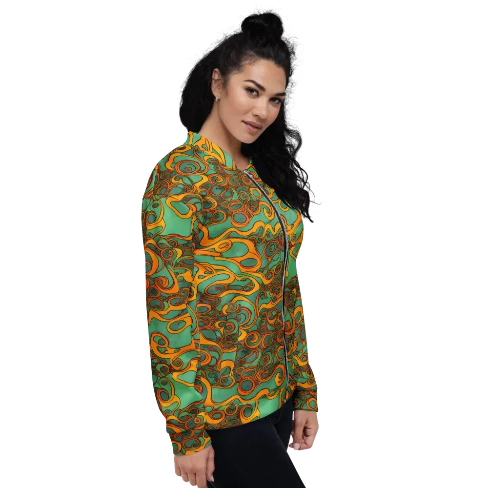 Nebula Nodes on Bomber Jacket — Right