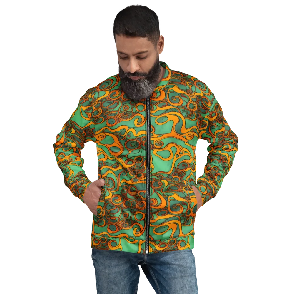 Nebula Nodes on Bomber Jacket — Front