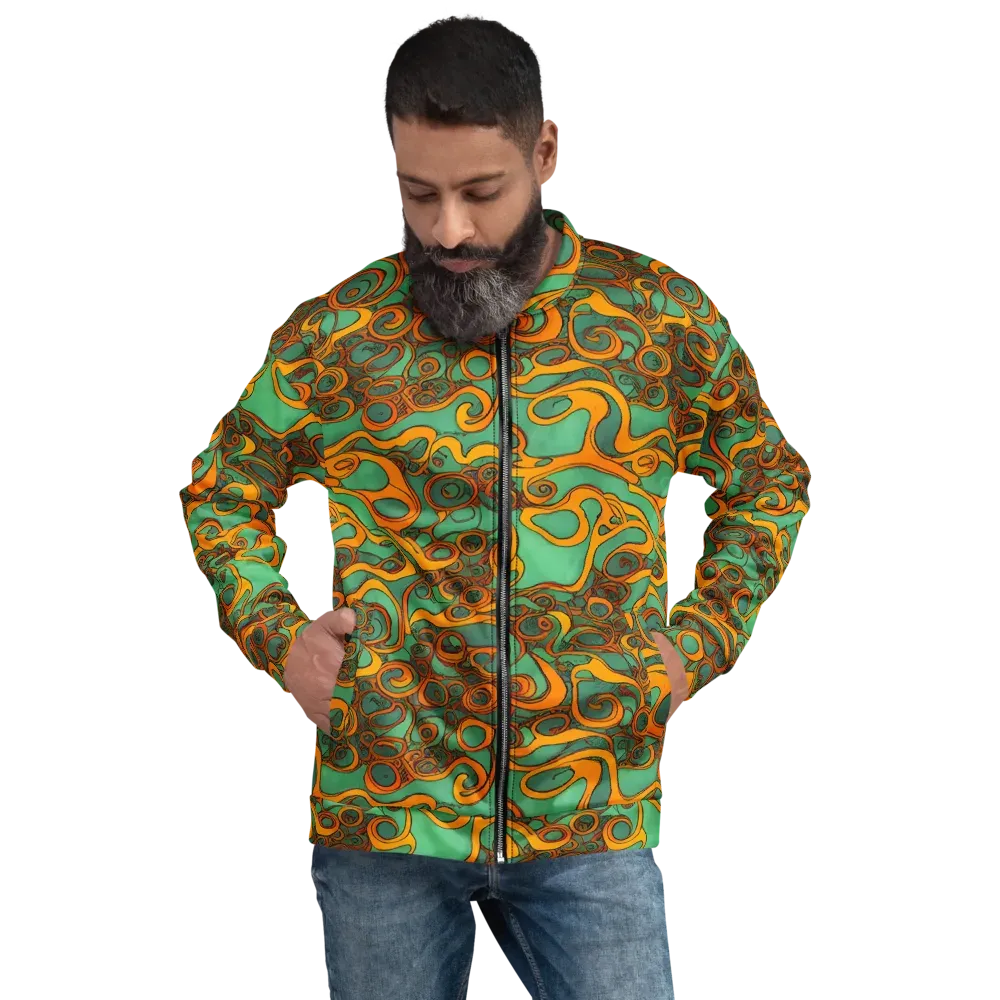 Nebula Nodes on Bomber Jacket — Front