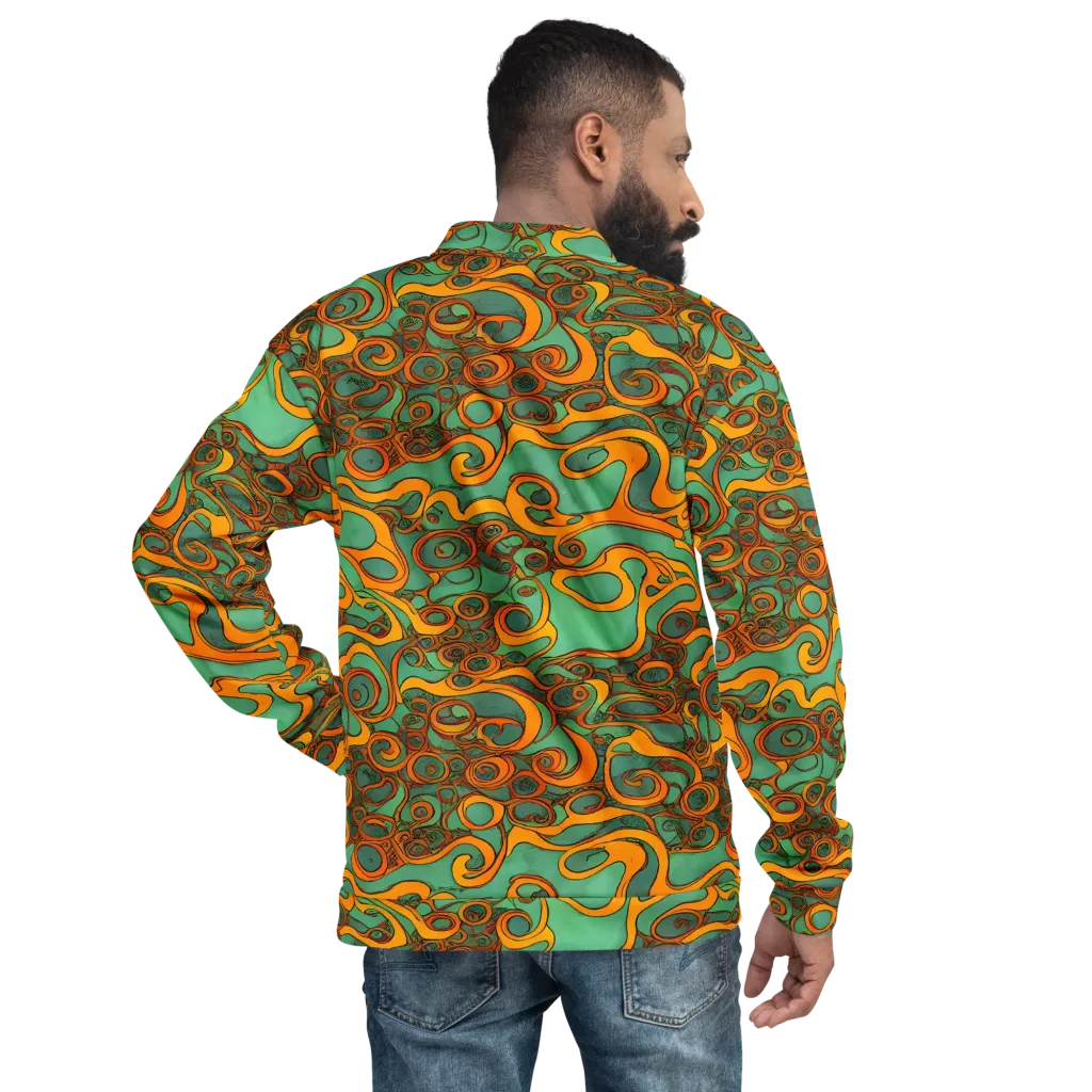 Nebula Nodes on Bomber Jacket — Back