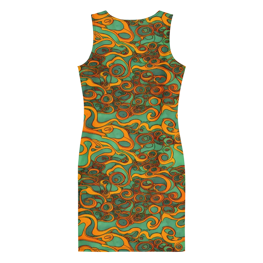 Nebula Nodes on Bodycon Dress — Back