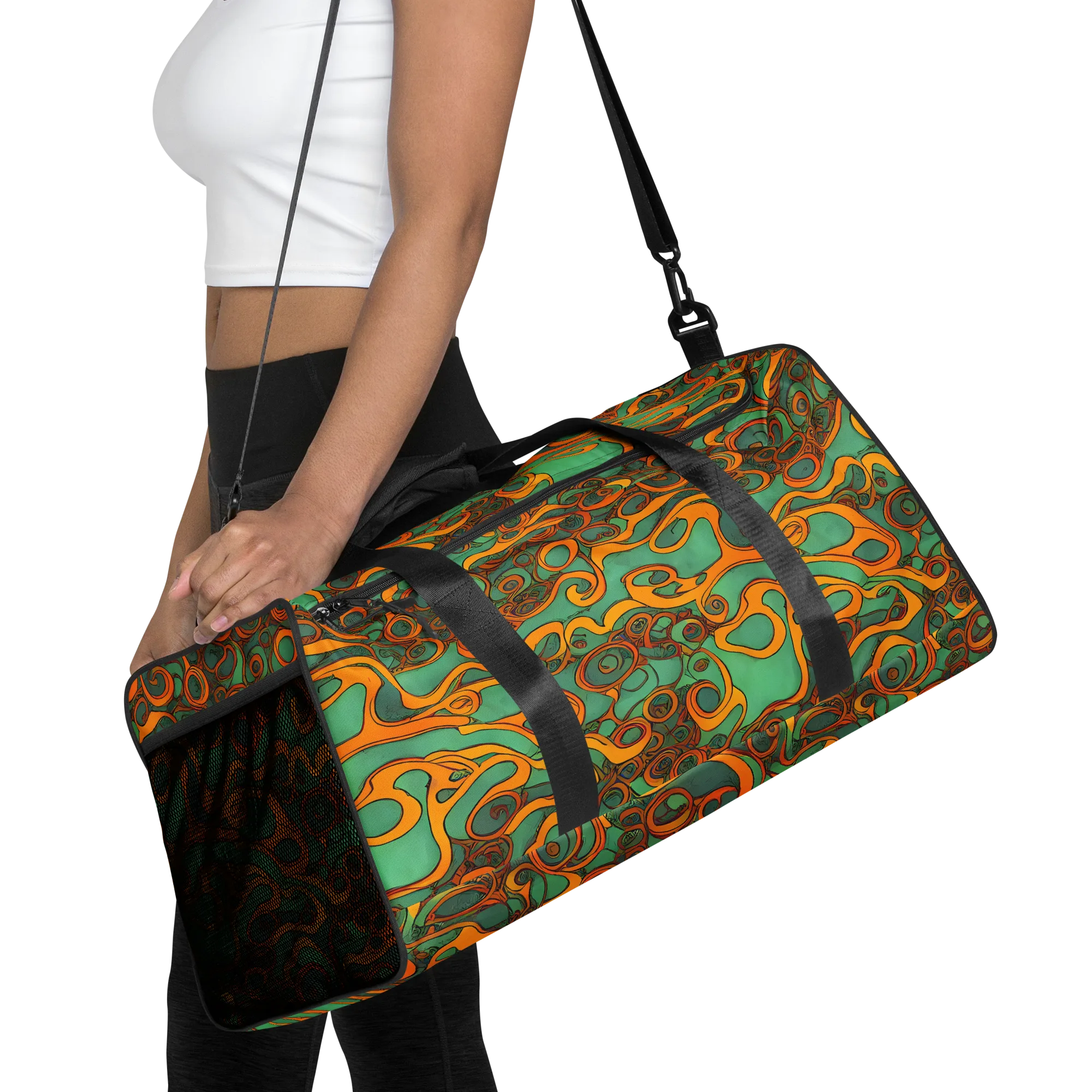 Nebula Nodes on Duffle Bag — Front