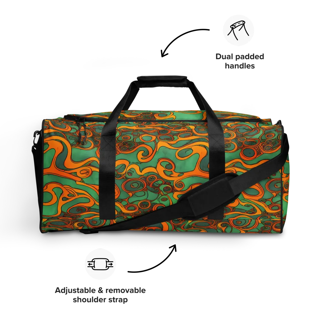 Nebula Nodes on Duffle Bag — Front