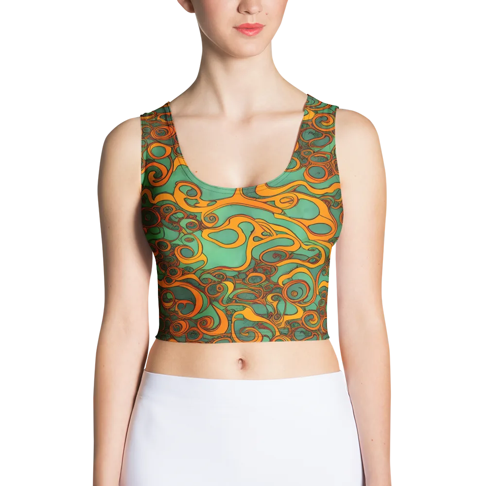 Nebula Nodes on Crop Top — Front