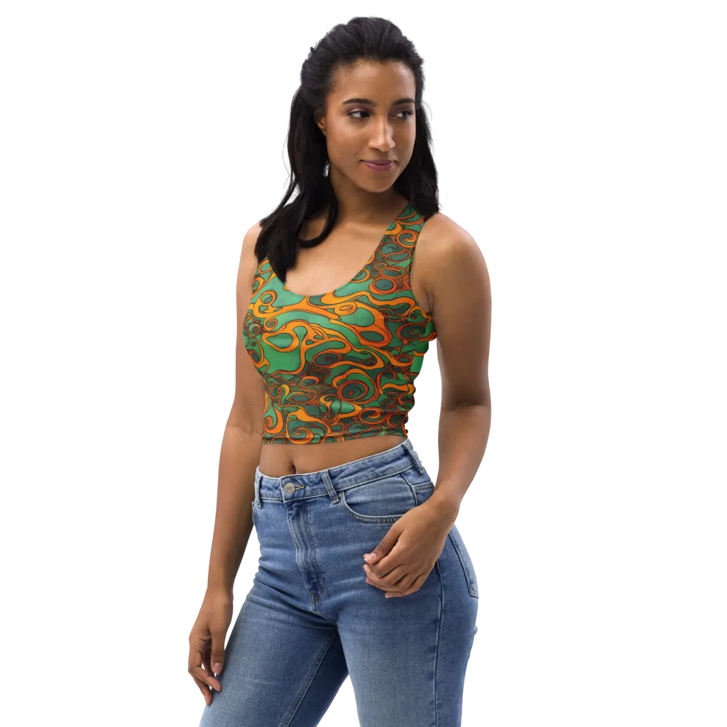 Nebula Nodes on Crop Top — Left Front