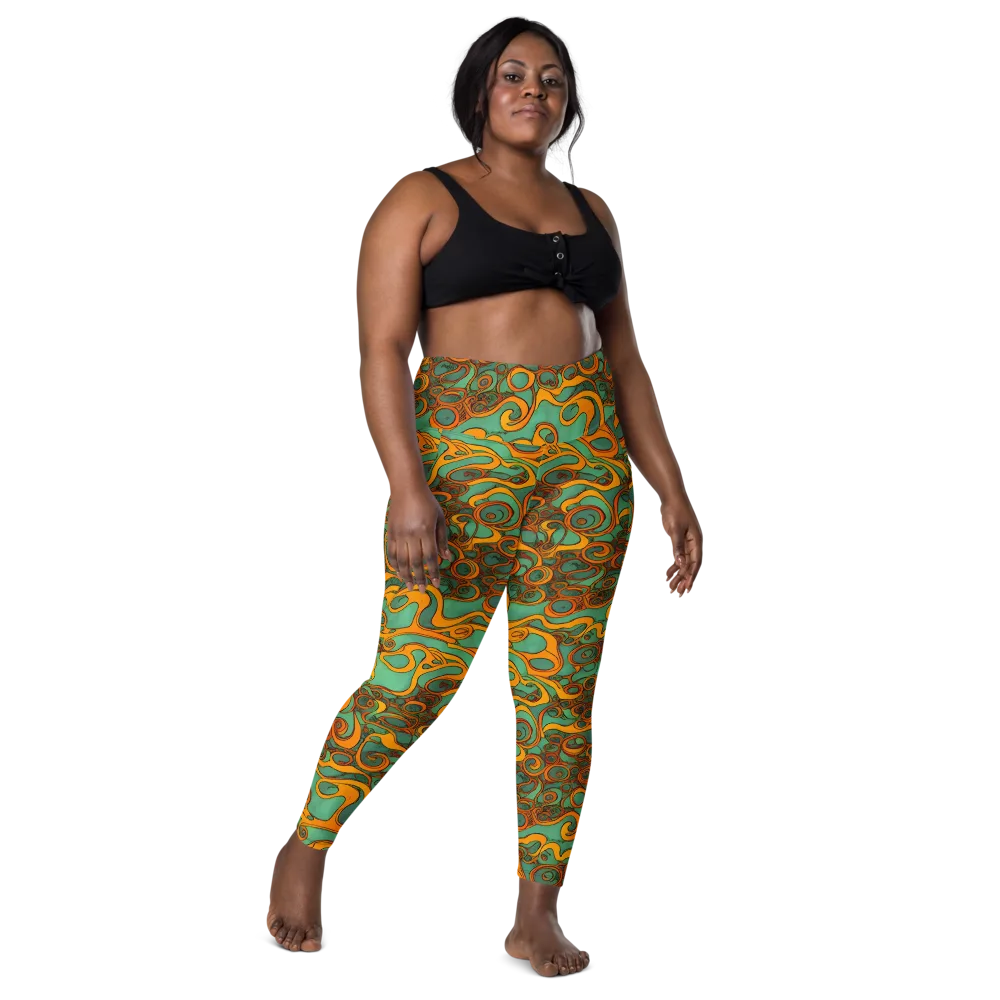 Nebula Nodes on Leggings with Pockets — Front