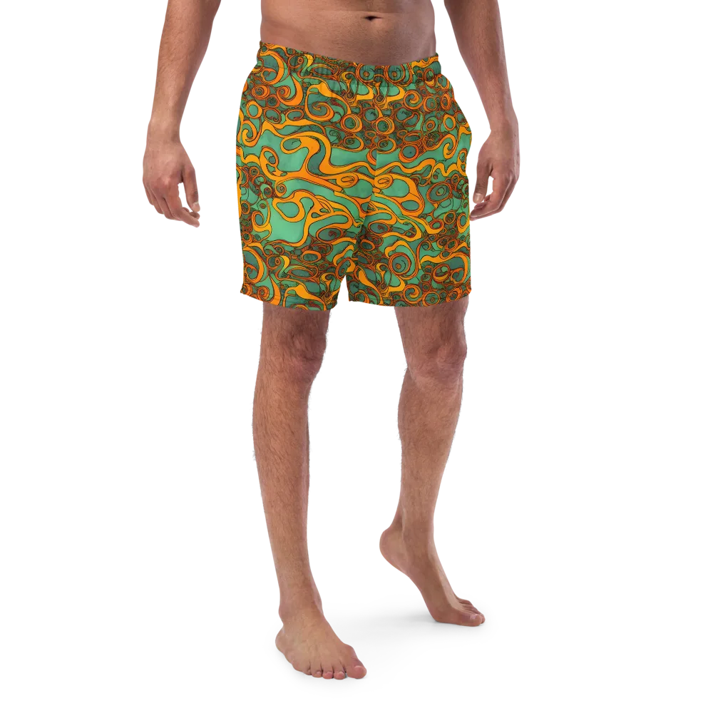 Nebula Nodes on Swim Trunks — Front