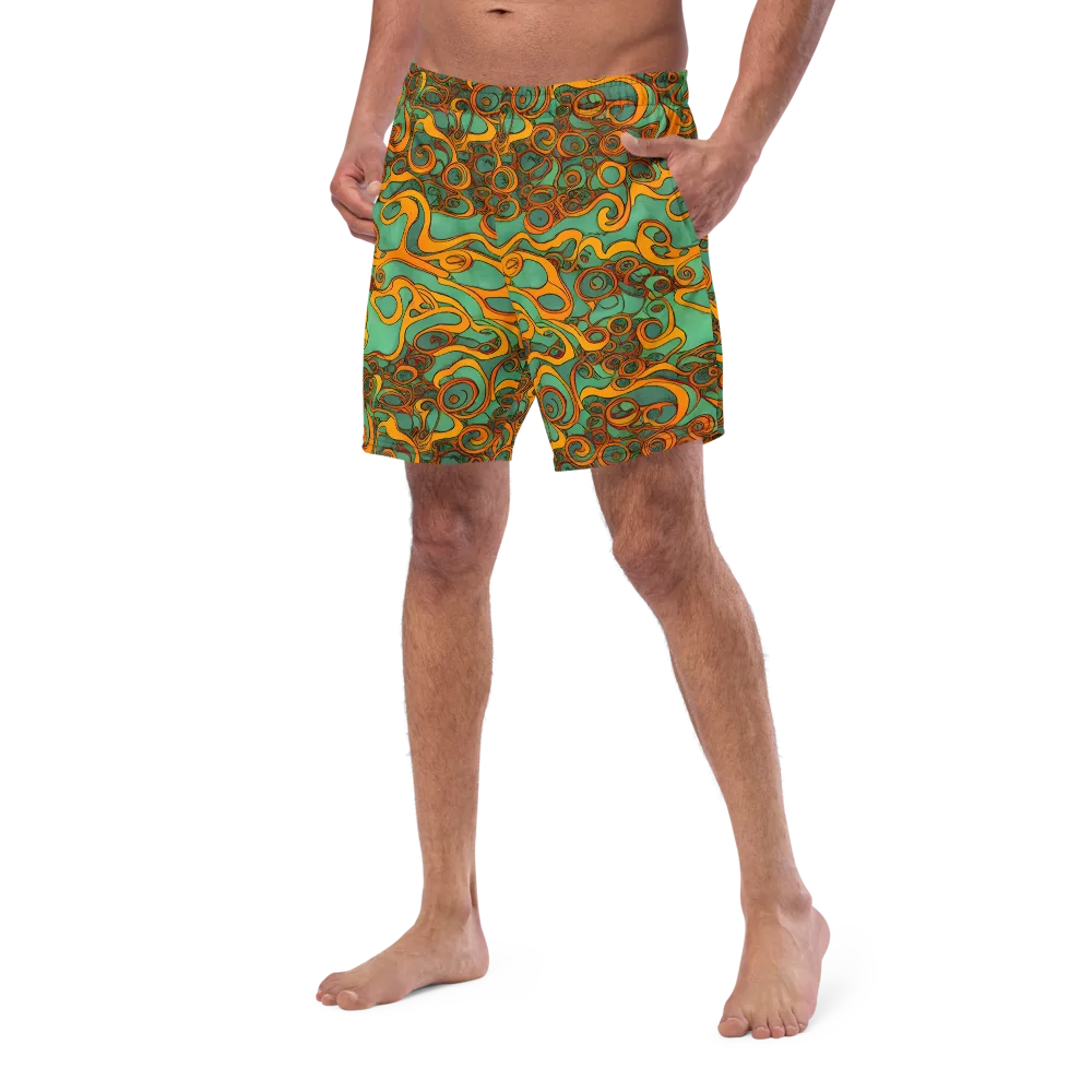Nebula Nodes on Swim Trunks — Left Front
