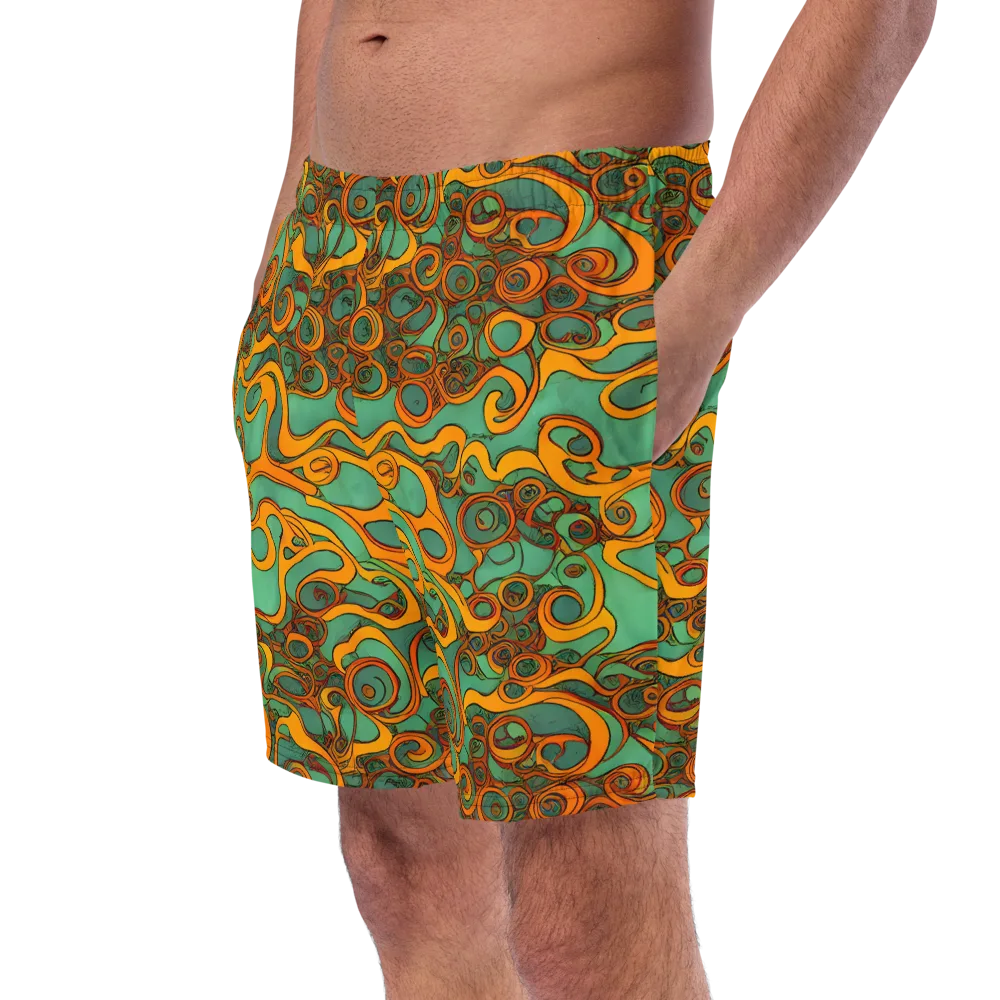 Nebula Nodes on Swim Trunks — Left Front
