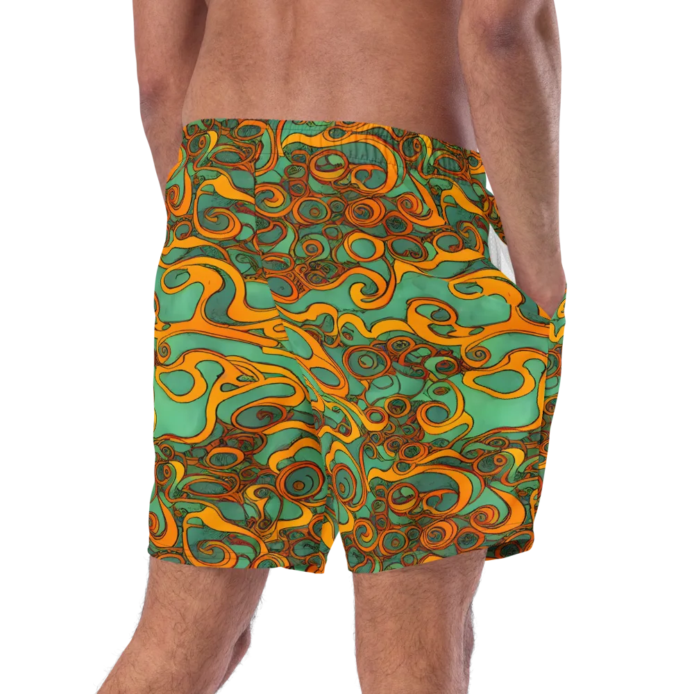 Nebula Nodes on Swim Trunks — Right Back
