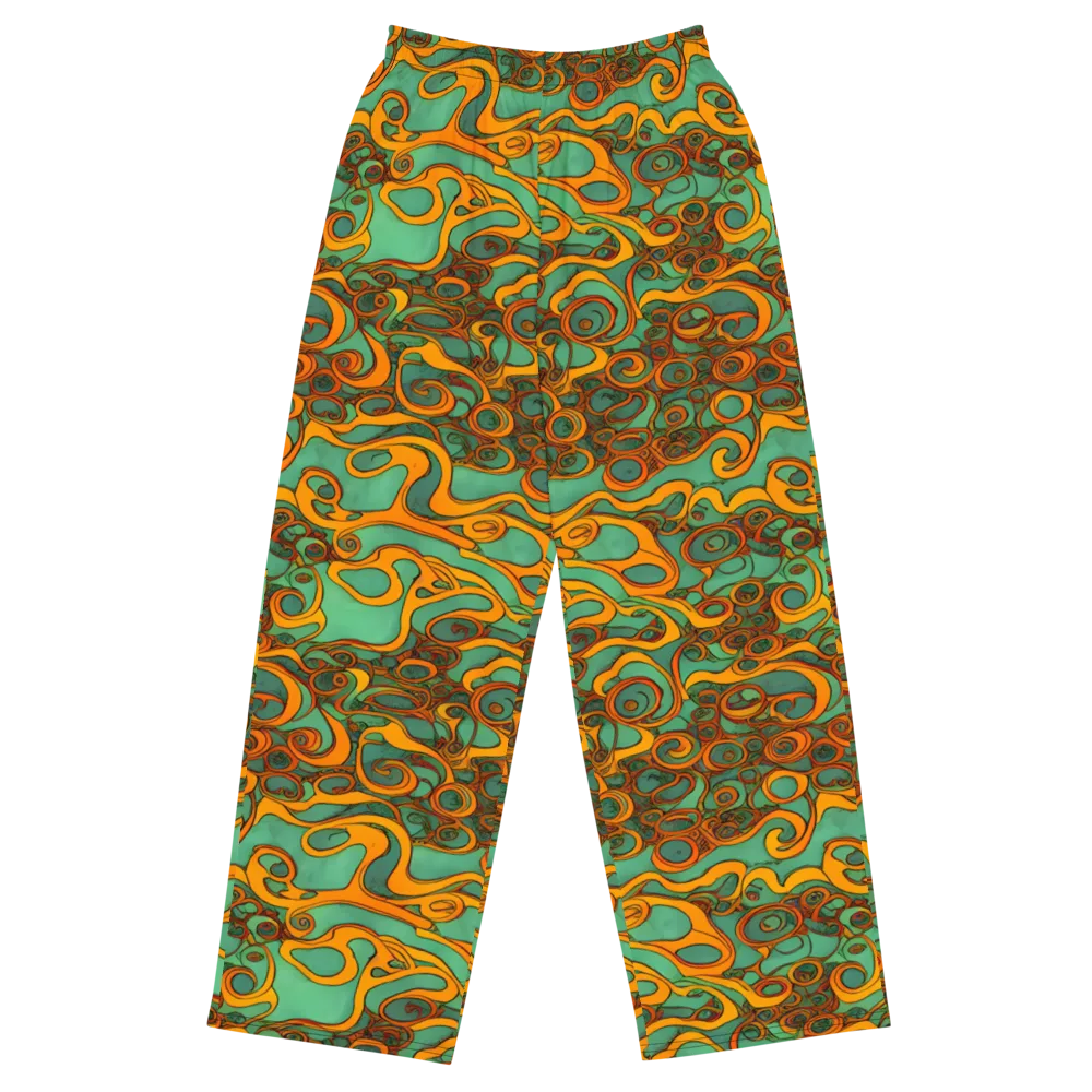 Nebula Nodes on Wide-Leg Pants — Front