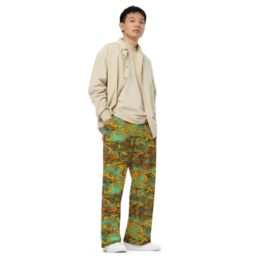 Nebula Nodes on a Wide-Leg Pants