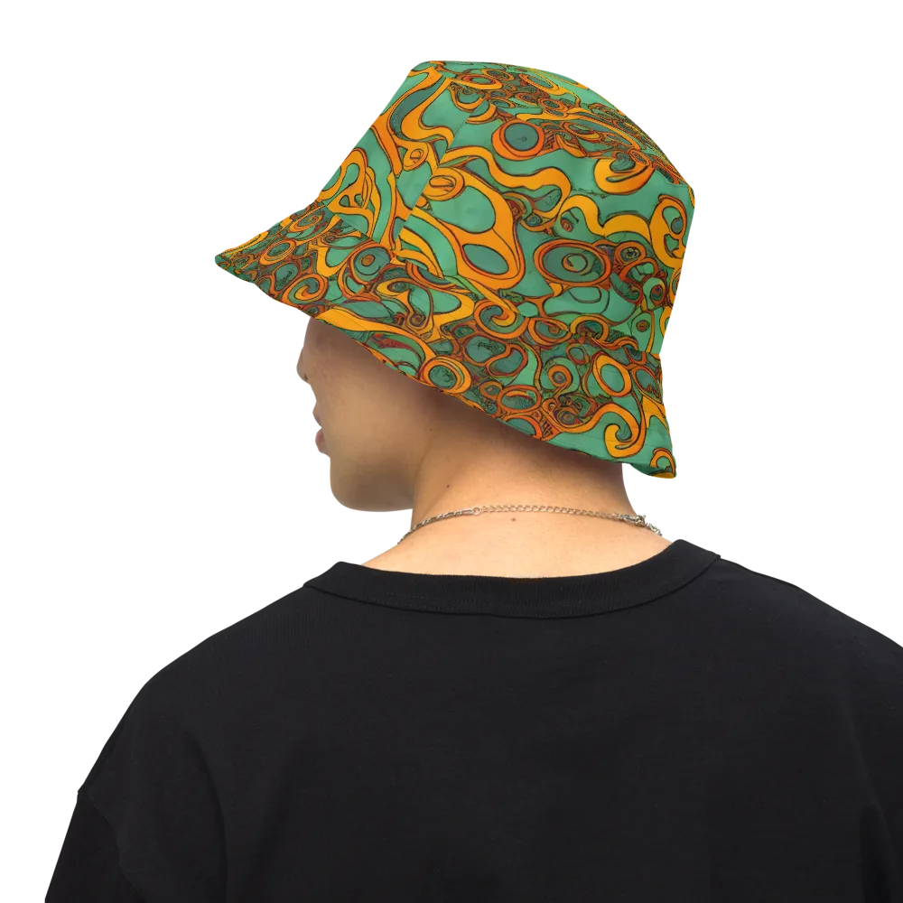 Nebula Nodes on Reversible Bucket Hat — Back Inside