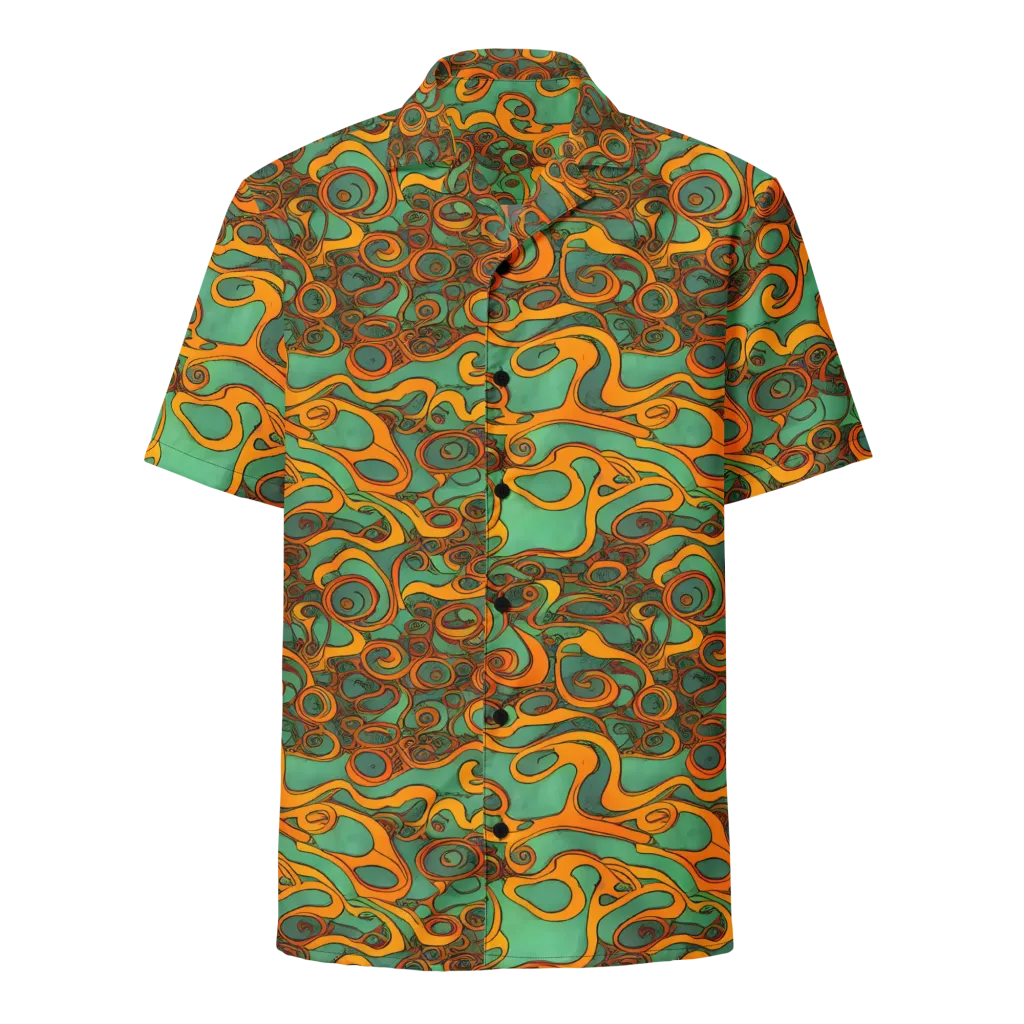 Nebula Nodes on Button Shirt — Front