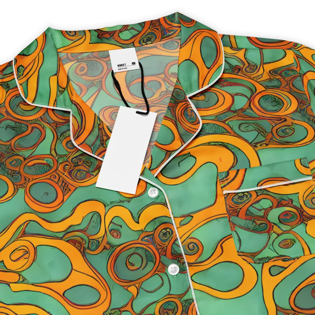 Nebula Nodes on Women's Short Sleeve Pajama Top — Product details