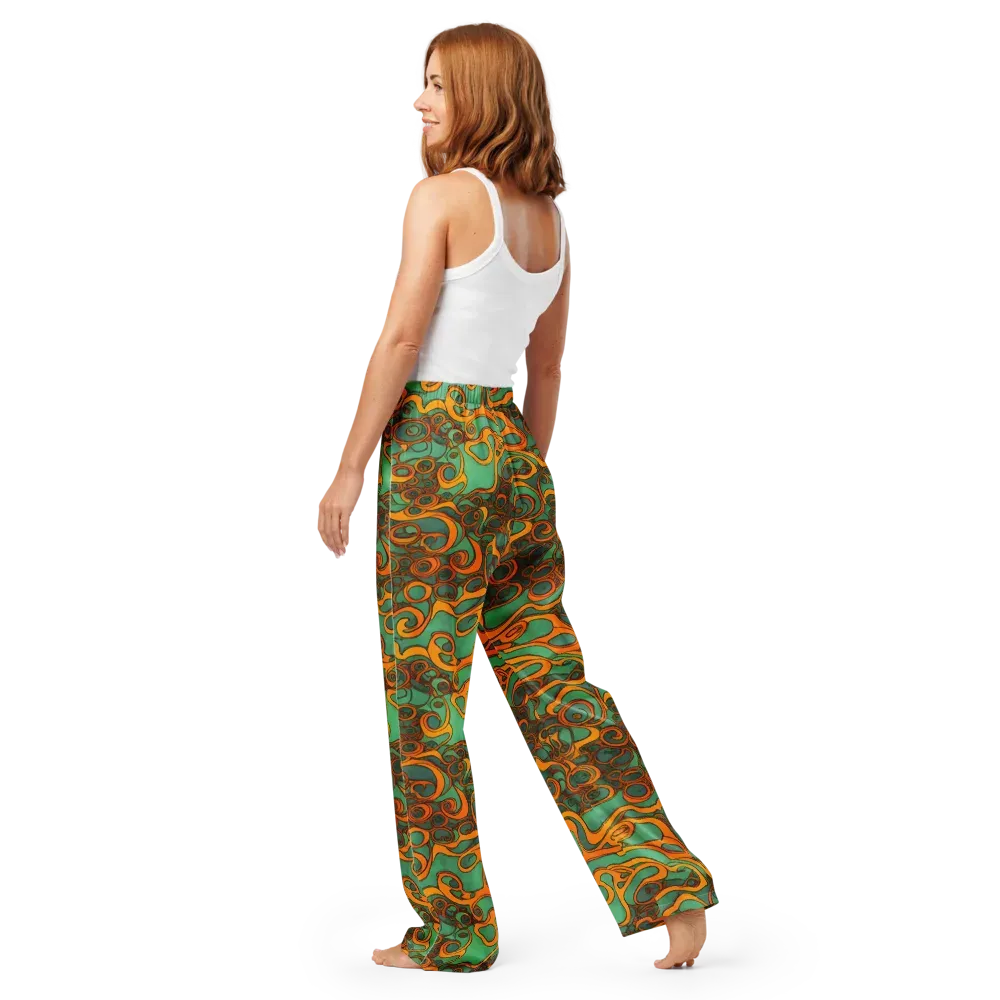 Nebula Nodes on Women's Pajama Pants — Back