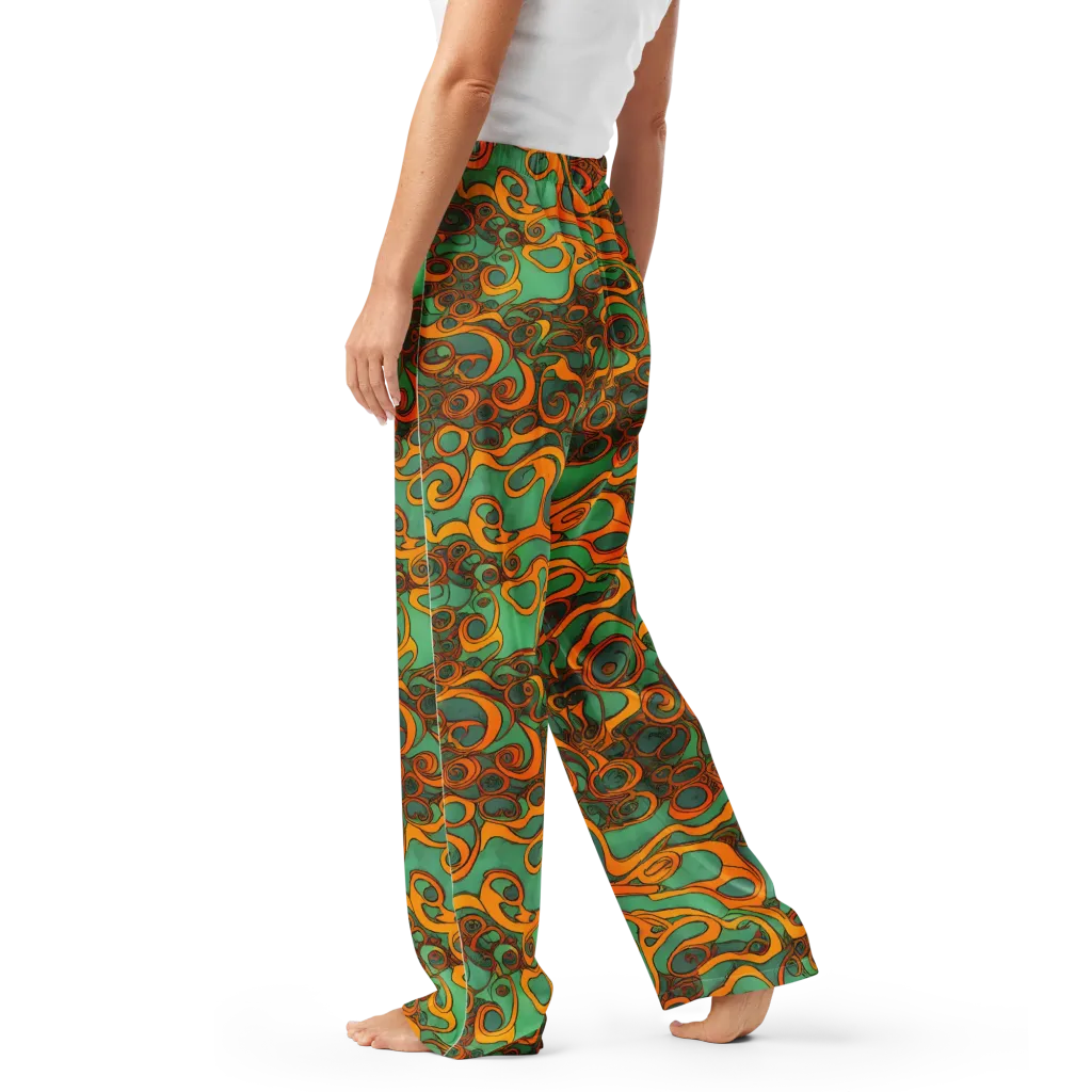 Nebula Nodes on Women's Pajama Pants — Left