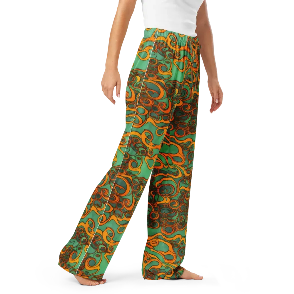 Nebula Nodes on Women's Pajama Pants — Right Front