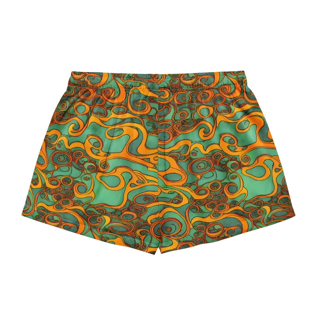 Nebula Nodes on Women's Pajama Shorts — Back