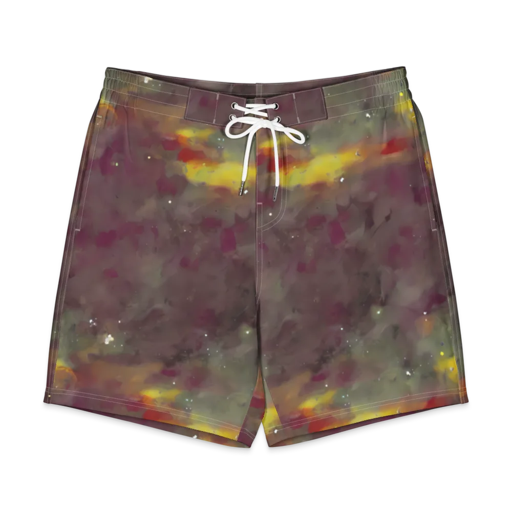 Whispers of Autumn on Men's Board Shorts — Front