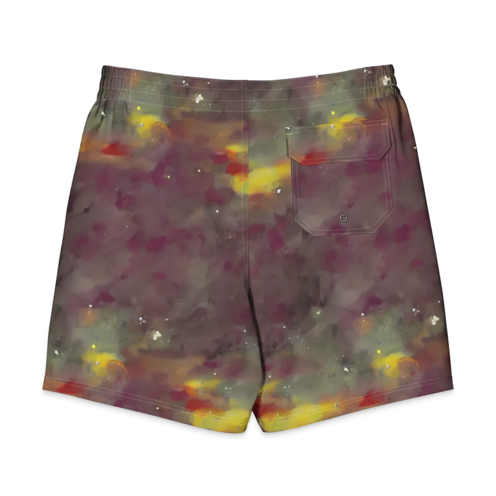 Whispers of Autumn on Men's Board Shorts — Back