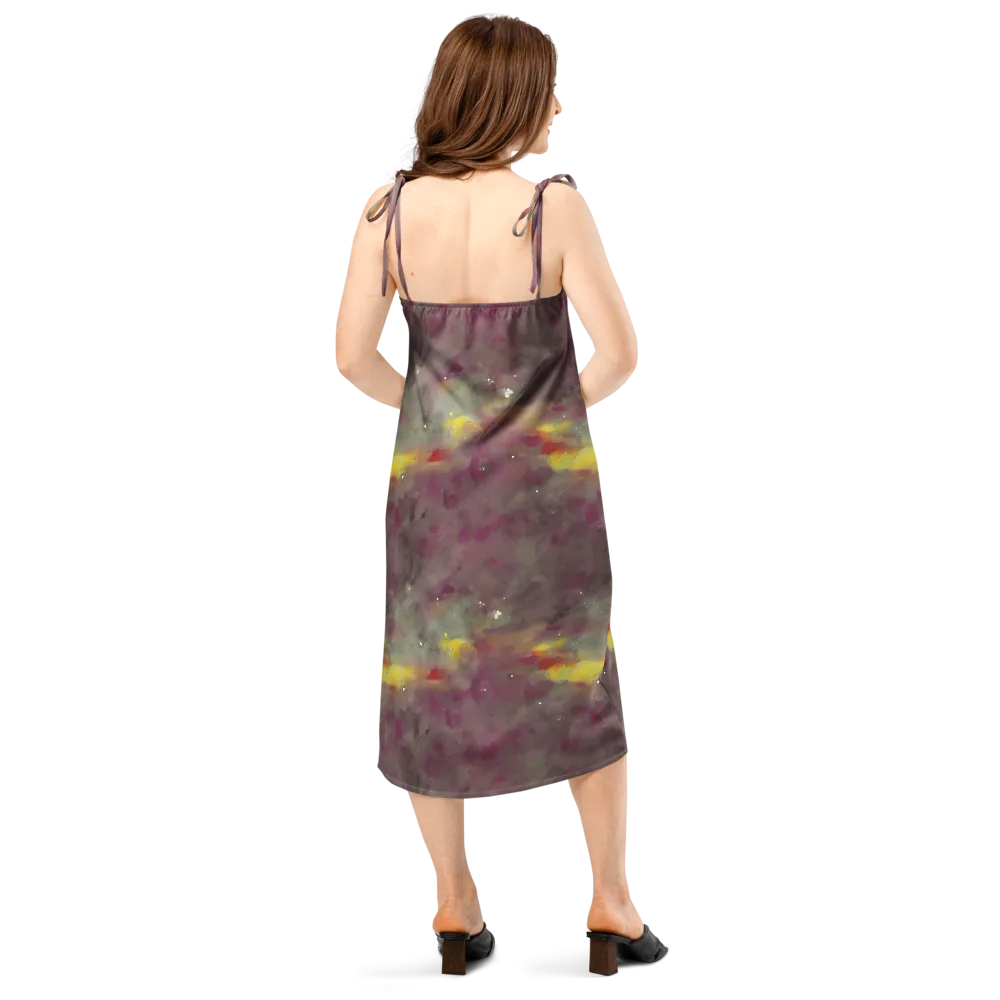 Whispers of Autumn on Slip Dress — Back