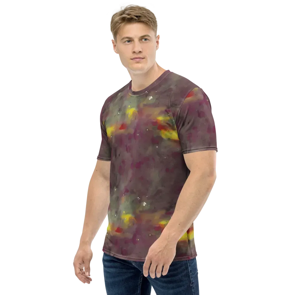 Whispers of Autumn on Men's Crew Neck T-Shirt — Left