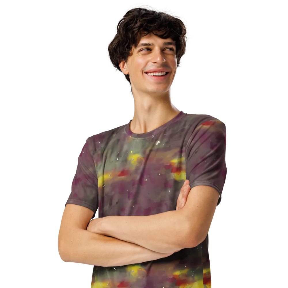 Whispers of Autumn on Men's Crew Neck T-Shirt — Left Front