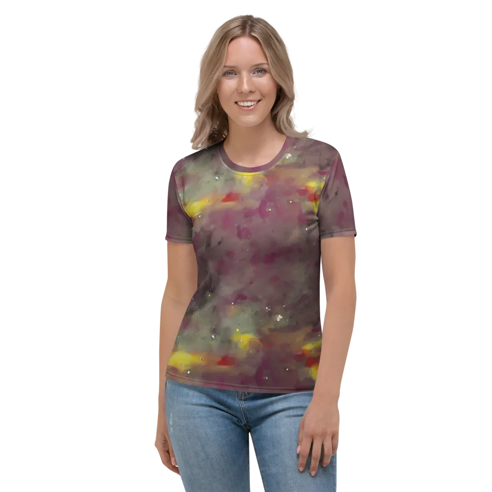 Whispers of Autumn on Women's Crew Neck T-Shirt — Front