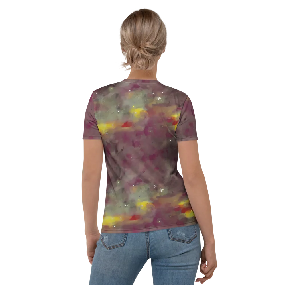 Whispers of Autumn on Women's Crew Neck T-Shirt — Back