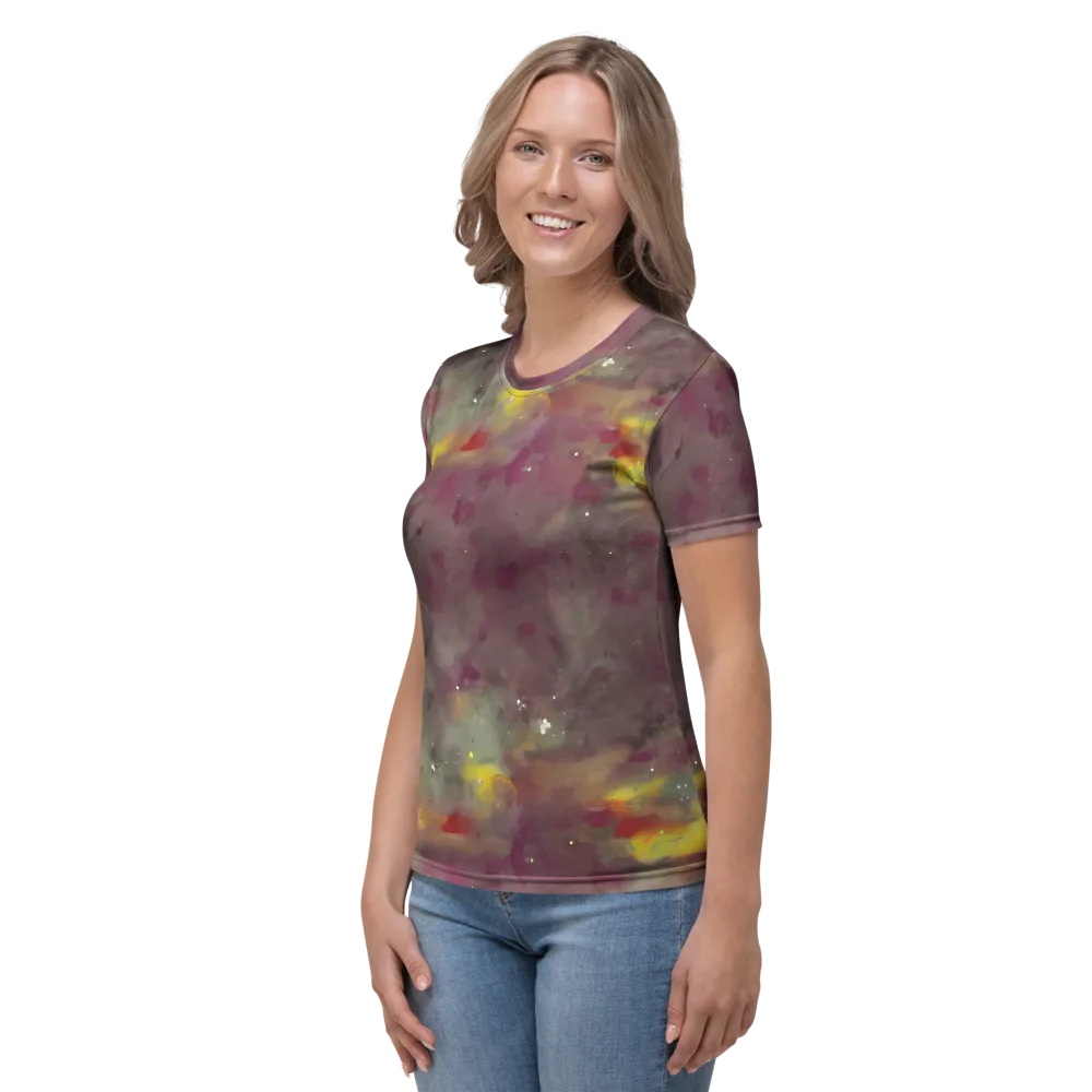 Whispers of Autumn on Women's Crew Neck T-Shirt — Left