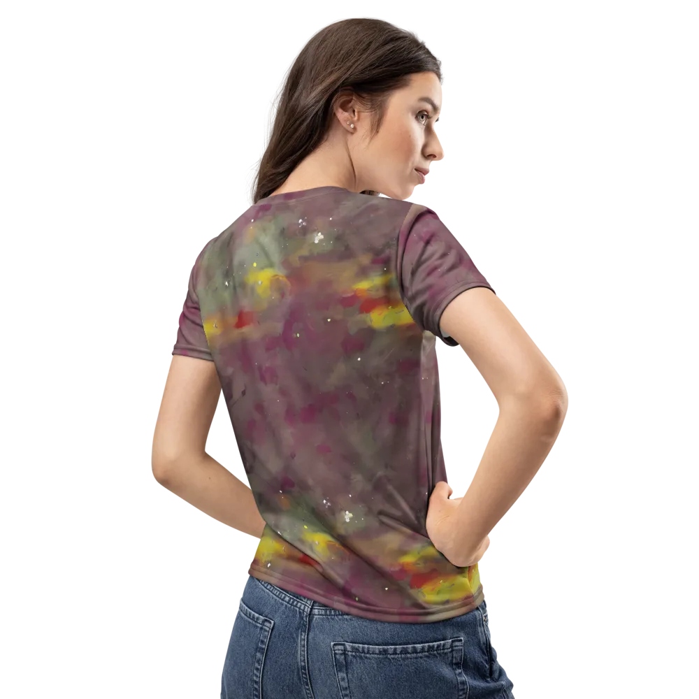 Whispers of Autumn on Women's Crew Neck T-Shirt — Back