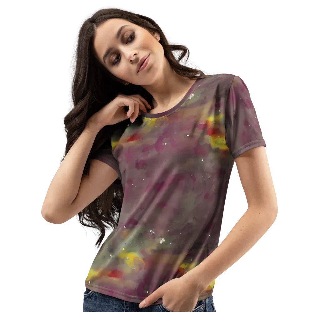 Whispers of Autumn on Women's Crew Neck T-Shirt — Left Front